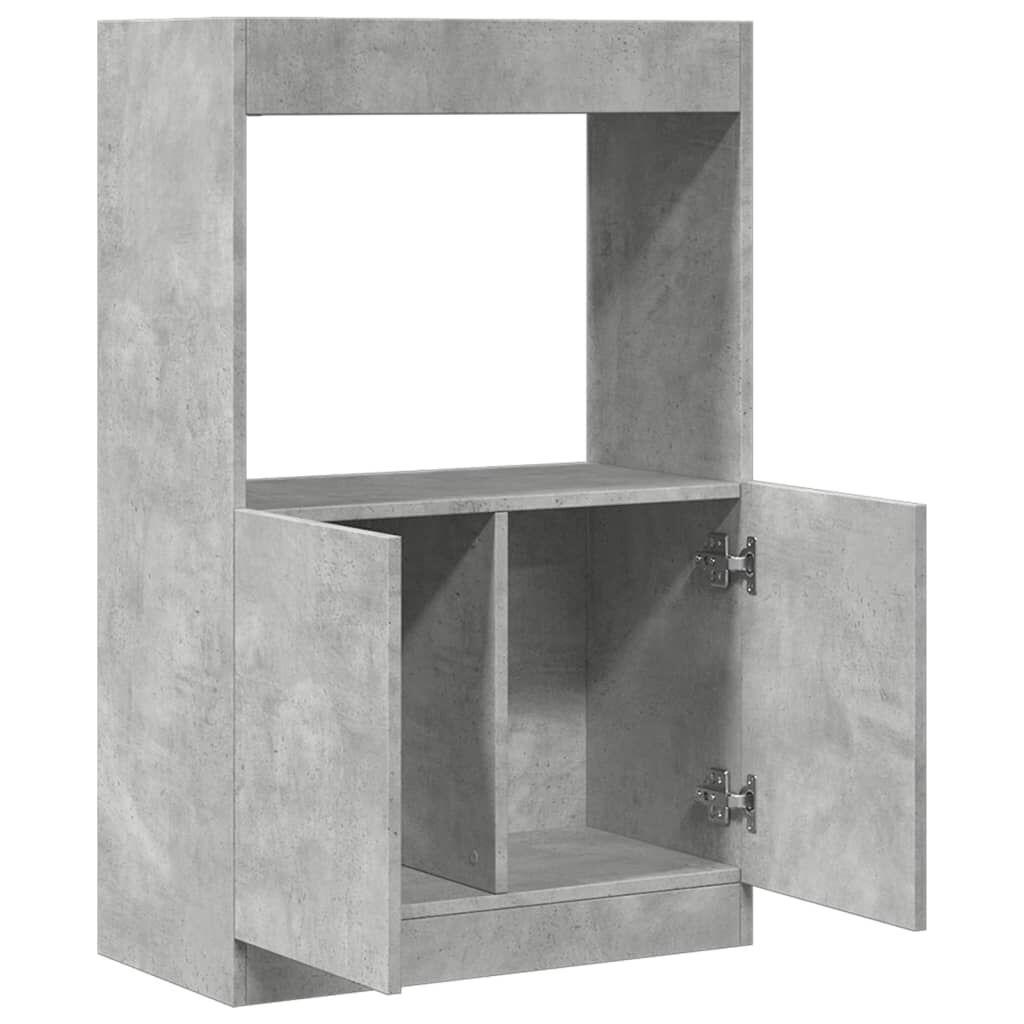 vidaXL Ντουλάπι Γκρι Σκυρ. 63x33x100 εκ. από Επεξεργασμένο Ξύλο