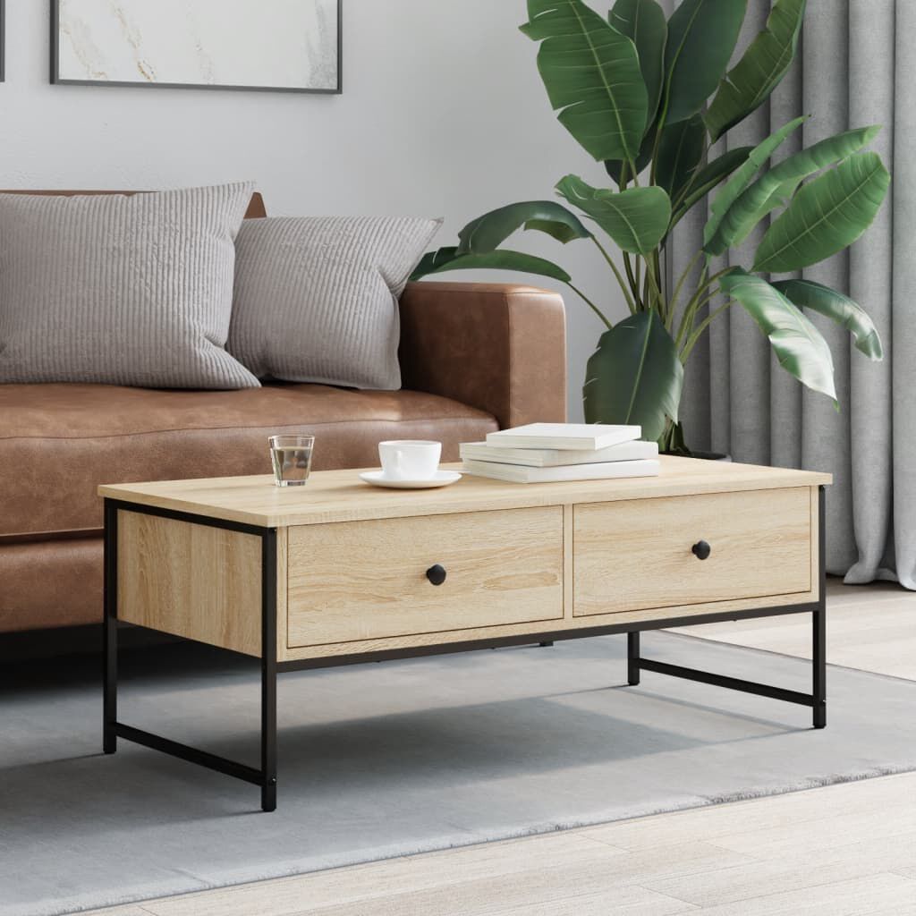 vidaXL Τραπεζάκι Σαλονιού Sonoma Δρυς 101x49x39,5 εκ.