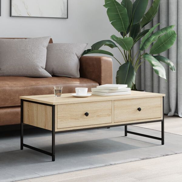 vidaXL Τραπεζάκι Σαλονιού Sonoma Δρυς 101x49x39,5 εκ.