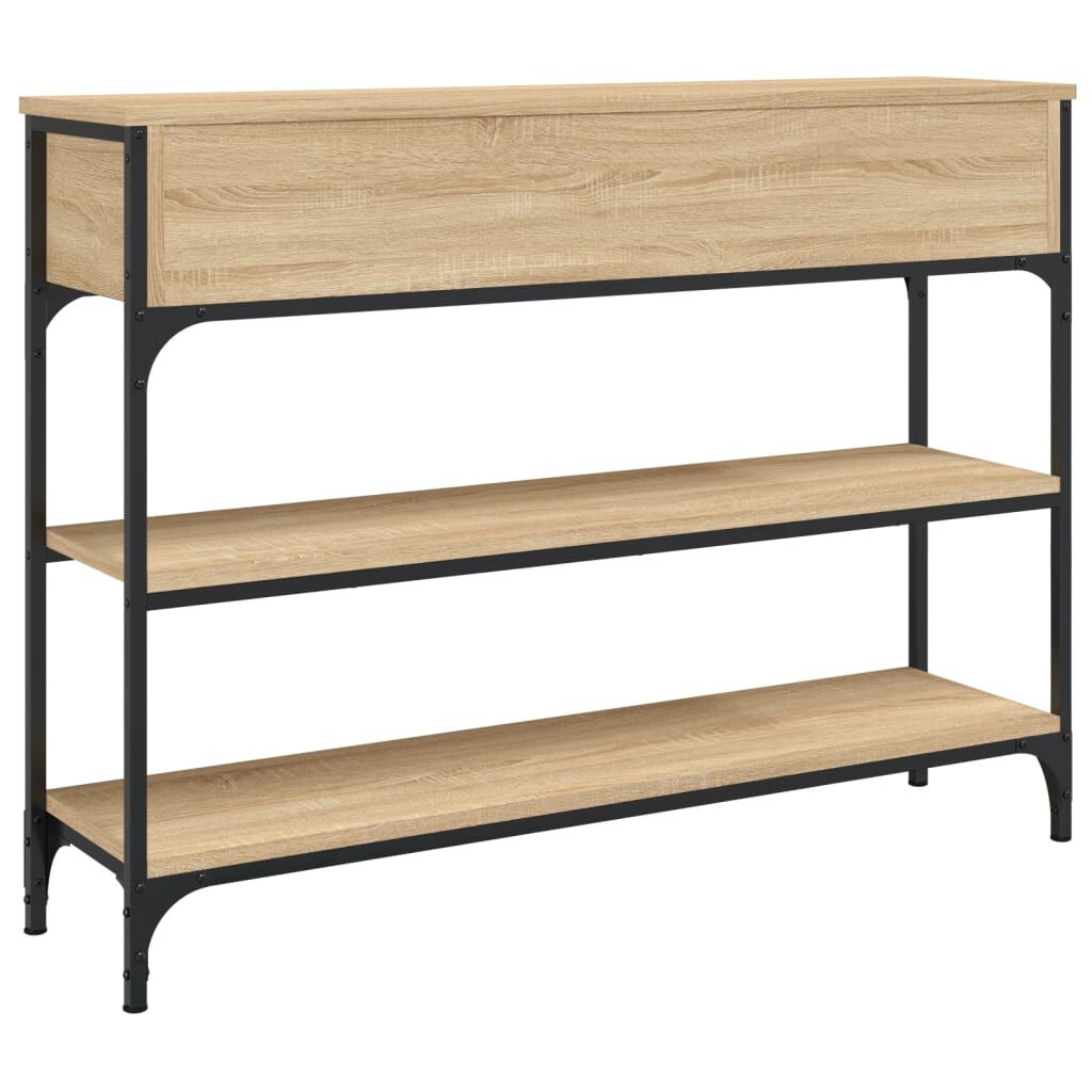 vidaXL Τραπέζι Κονσόλα Sonoma Δρυς 100x25x75 εκ. Επεξεργασμένο Ξύλο