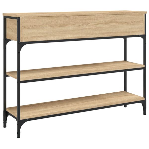 vidaXL Τραπέζι Κονσόλα Sonoma Δρυς 100x25x75 εκ. Επεξεργασμένο Ξύλο