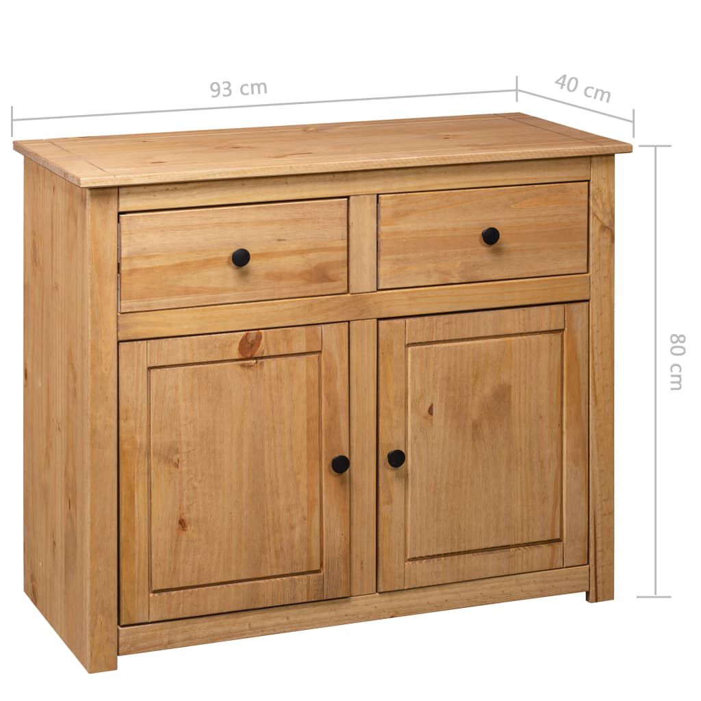 vidaXL Μπουφές 93 x 40 x 80 εκ. από Μασίφ Ξύλο Πεύκου Σειρά Panama