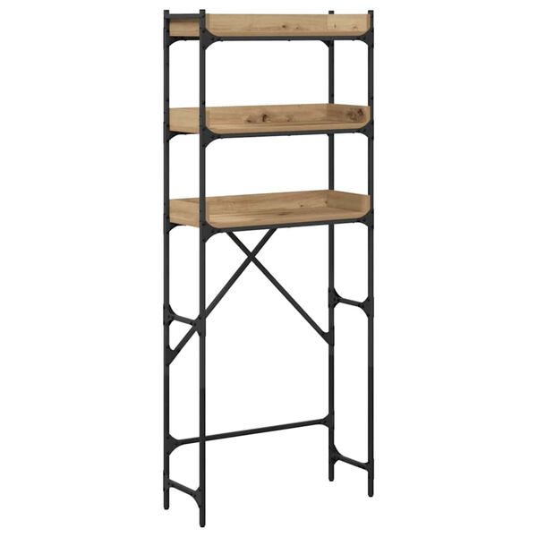 vidaXL Ράφια πλυντηρίου ρούχων 67 x 25 x 163 εκ. Επεξεργασμένο ξύλο