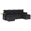 vidaXL Patio Sofa Set 6-&theta;έ&sigma;&iota;&alpha; Black