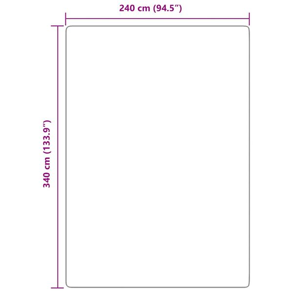 vidaXL Χαλί Shaggy με Ψηλό Πέλος NAVARRA Κρέμα 240x340 εκ. πολυεστέρας