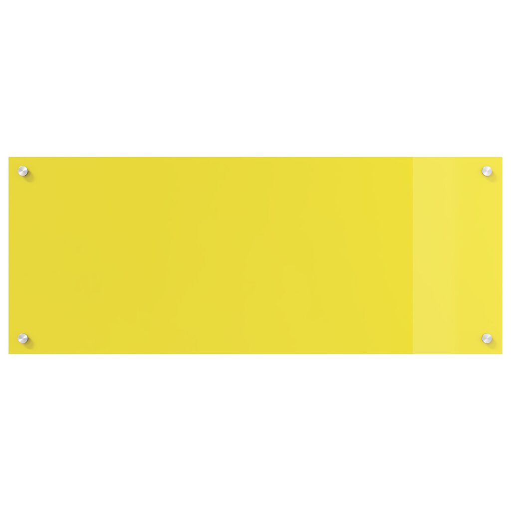 vidaXL Πίνακας Κουζίνας Κίτρινος 100x40x0.6 εκ Σκληρυμένο Γυαλί