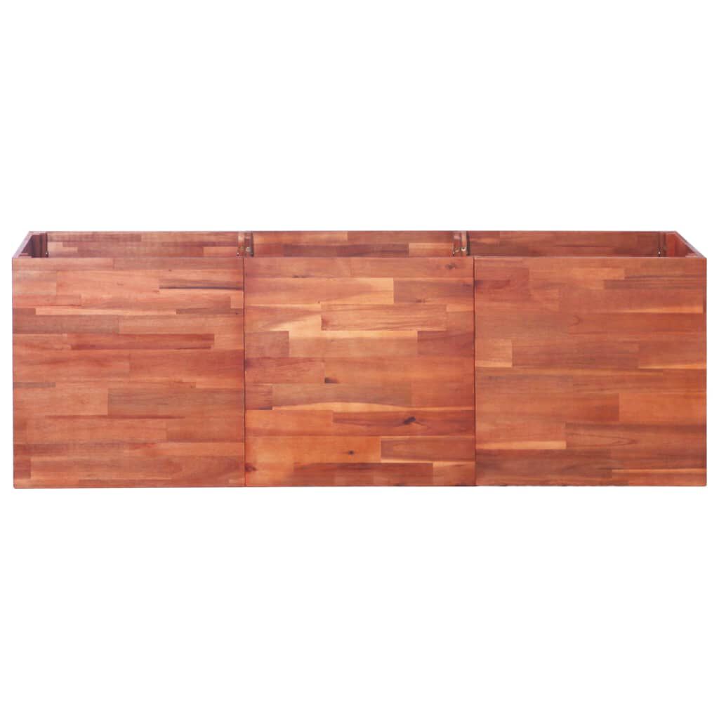 vidaXL Ζαρντινιέρα Υπερυψωμένη 150 x 50 x 50 εκ. από Ξύλο Ακακίας