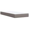 vidaXL &Kappa;&rho;&epsilon;&beta;ά&tau;&iota; Boxspring &mu;&epsilon; &Sigma;&tau;&rho;ώ&mu;&alpha; Taupe 100 x 200 &epsilon;&kappa;. &Upsilon;&phi;&alpha;&sigma;&mu;ά&tau;&iota;&nu;&omicron;