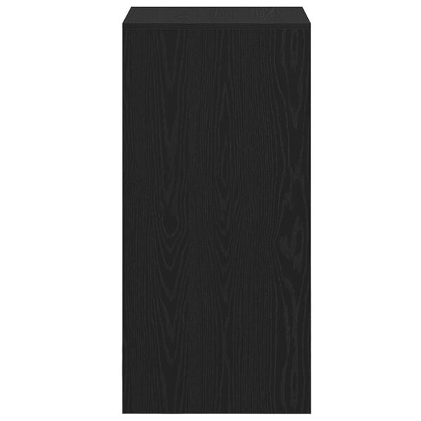 vidaXL Τραπέζι Μπαρ Μαύρο Δρυς 51x50x103,5 εκ Μηχανικά Ξύλο