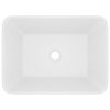 vidaXL Νιπτήρας Πολυτελής Λευκό Ματ 41 x 30 x 12 εκ. Κεραμικός