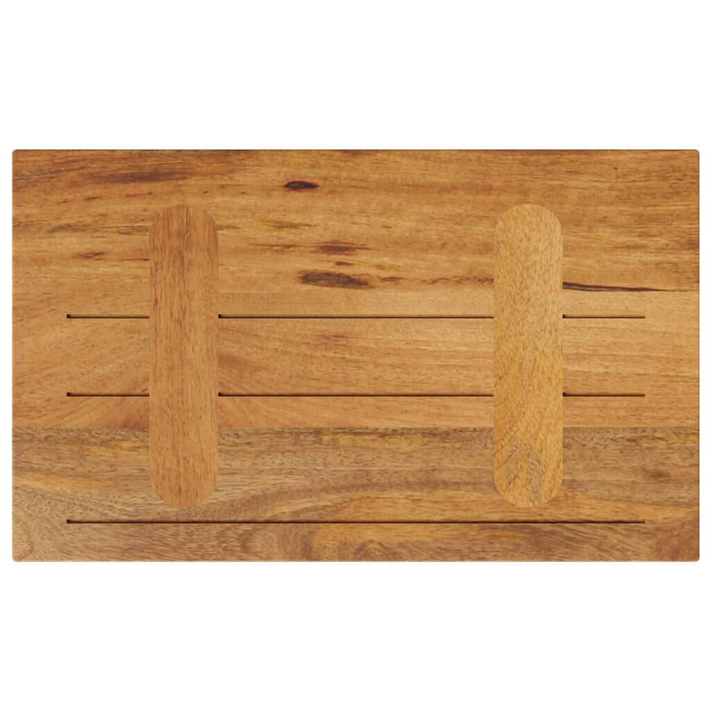 vidaXL Επιφάνεια Τραπεζιού Ορθογώνια 50x40x2,5 εκ. Μασίφ Ξύλο Μάνγκο