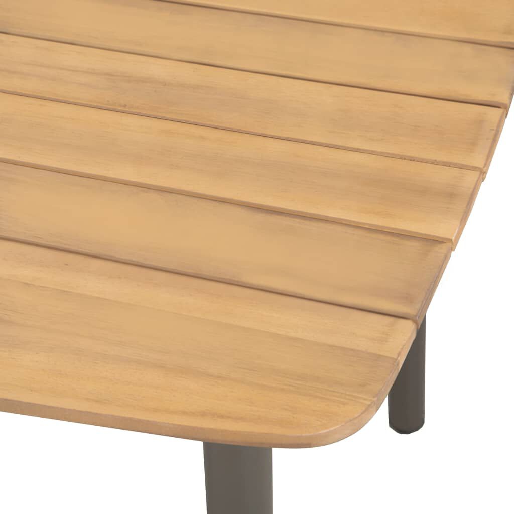 vidaXL Τραπέζι Κήπου 80 x 80 x 72 εκ. από Μασίφ Ξύλο Ακακίας