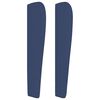 vidaXL Κρεβάτι Boxspring με Στρώμα Μπλε 90x190 εκ.Υφασμάτινο