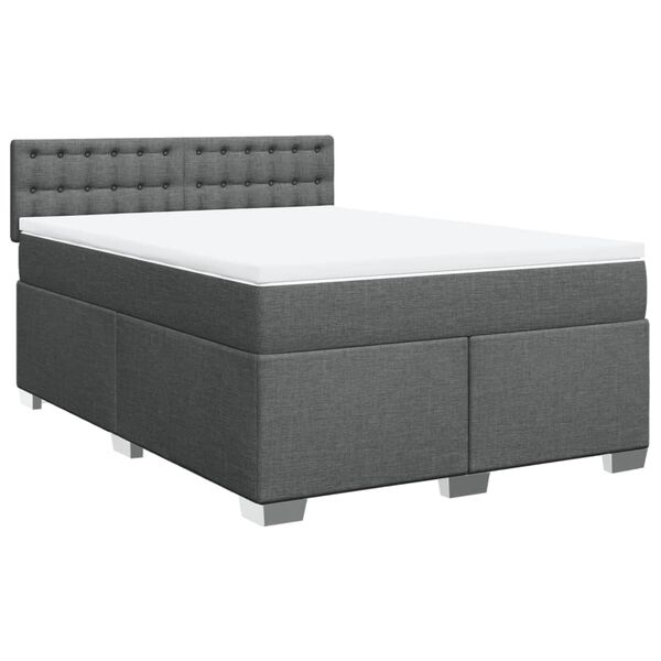 vidaXL &Kappa;&rho;&epsilon;&beta;ά&tau;&iota; Boxspring &mu;&epsilon; &Sigma;&tau;&rho;ώ&mu;&alpha; &Sigma;&kappa;&omicron;ύ&rho;&omicron; &Gamma;&kappa;&rho;&iota; 140x200 &epsilon;&kappa; &Upsilon;&phi;&alpha;&sigma;&mu;ά&tau;&iota;&nu;&omicron;