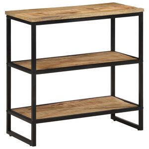 vidaXL Τραπέζι Κονσόλα 70x35x70 εκ. από Μασίφ Ακατέργαστο Ξύλο Μάνγκο