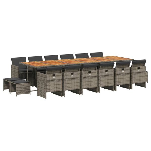 vidaXL &Sigma;&epsilon;&tau; &Tau;&rho;&alpha;&pi;&epsilon;&zeta;&alpha;&rho;ί&alpha;&sigmaf; &Kappa;ή&pi;&omicron;&upsilon; 17 &tau;&epsilon;&mu;. &Gamma;&kappa;&rho;&iota; &alpha;&pi;ό &Sigma;&upsilon;&nu;&theta;. &Rho;&alpha;&tau;ά&nu; &mu;&epsilon; &Mu;&alpha;&xi;&iota;&lambda;ά&rho;&iota;&alpha;