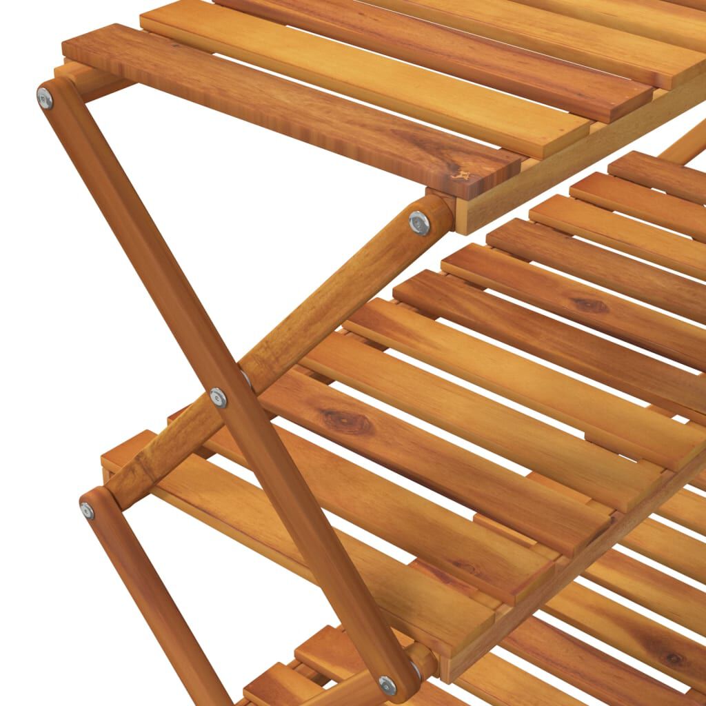 vidaXL Ραφιέρα με 3 Επίπεδα Καφέ 70x31x63 εκ. από Μασίφ Ξύλο Ακακίας