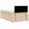 vidaXL &Kappa;&rho;&epsilon;&beta;ά&tau;&iota; Boxspring &mu;&epsilon; &Sigma;&tau;&rho;ώ&mu;&alpha; &Kappa;&rho;&epsilon;&mu; 120x200 &epsilon;&kappa;. &Upsilon;&phi;&alpha;&sigma;&mu;ά&tau;&iota;&nu;&omicron;
