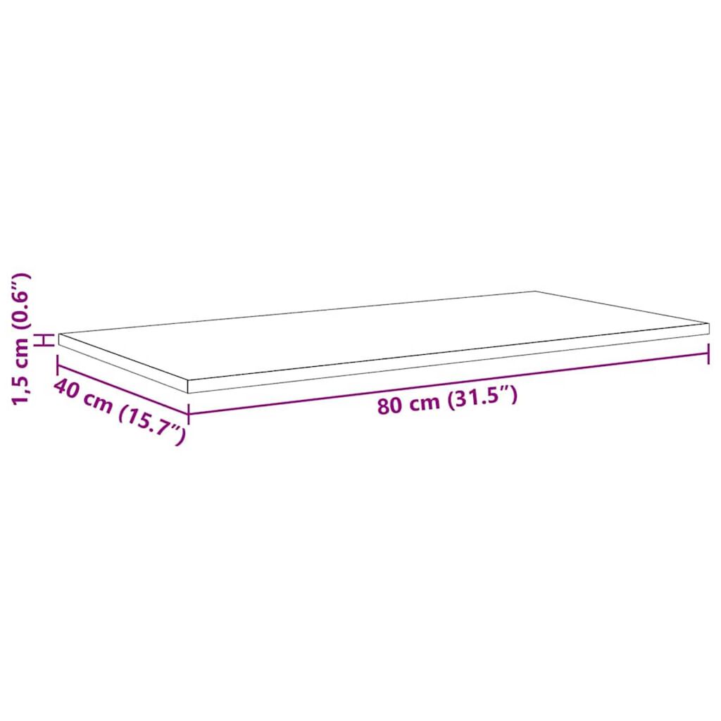 vidaXL Ράφι Βιβλίων 4 pcs Καφέ 80 x 40 x 1.5 cm Επεξεργασμένο ξύλο
