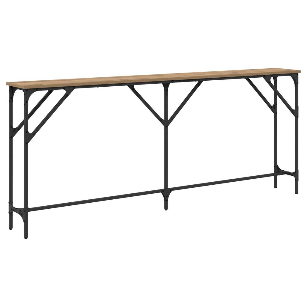 vidaXL Κονσόλα Δρυός 180x23x75 εκ. Τεχνικώς Επεξεργασμένο Ξύλο