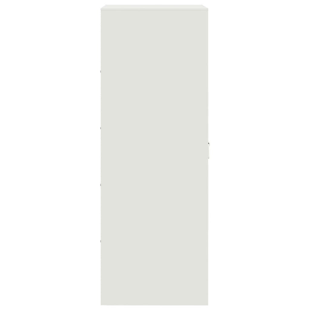 vidaXL Μπουφές Λευκός 34,5x39x107 εκ. από Ατσάλι