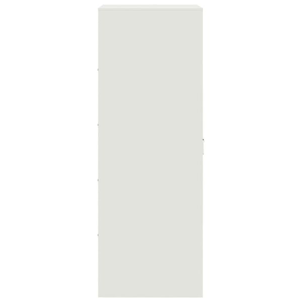 vidaXL Μπουφές Λευκός 34,5x39x107 εκ. από Ατσάλι