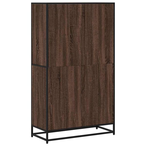 vidaXL Βιβλιοθήκη καφέ δρυς 80,5x35x139 cm Κατασκευασμένο ξύλο