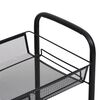 vidaXL Τρόλεϊ Κουζίνας 4 Επιπέδων Μαύρο 46 x 26 x 85 εκ. Σιδερένιο