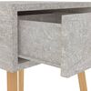 vidaXL Κομοδίνο Γκρι Σκυροδέματος 40x40x56 εκ. από Επεξεργασμένο Ξύλο