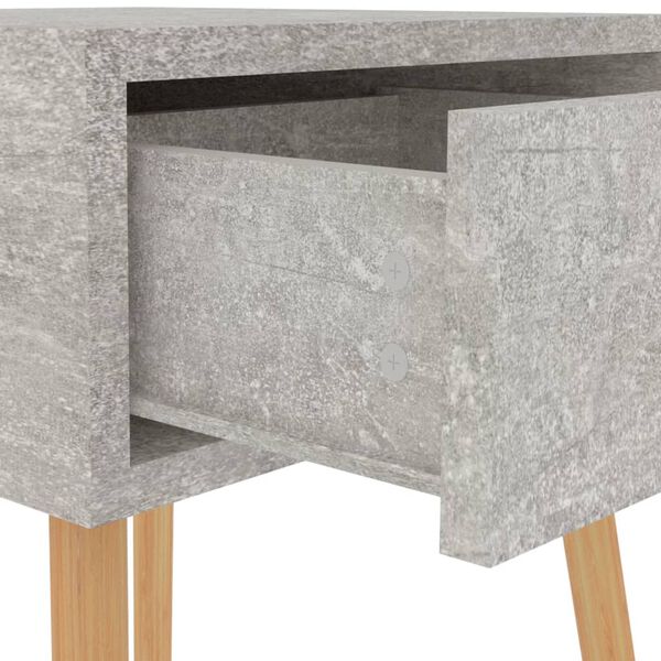 vidaXL Κομοδίνο Γκρι Σκυροδέματος 40x40x56 εκ. από Επεξεργασμένο Ξύλο
