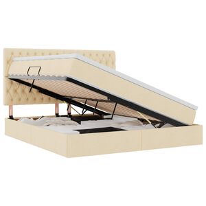 vidaXL &Kappa;&rho;&epsilon;&beta;ά&tau;&iota; &mu;&epsilon; &alpha;&pi;&omicron;&theta;&eta;&kappa;&epsilon;&upsilon;&tau;&iota;&kappa;ό &chi;ώ&rho;&omicron; &kappa;&alpha;&iota; LED &Kappa;&rho;έ&mu; 160 x 200 cm