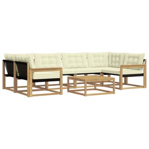 vidaXL &Sigma;&epsilon;&iota;&rho;ά &Kappa;&alpha;&nu;&alpha;&pi;έ &Epsilon;&xi;&omega;&tau;&epsilon;&rho;&iota;&kappa;&omicron;ύ 7 pcs &Lambda;&epsilon;&upsilon;&kappa;ό &kappa;&alpha;&iota; &Kappa;&rho;&epsilon;&mu; 79 x 79 x 37 &epsilon;&kappa;