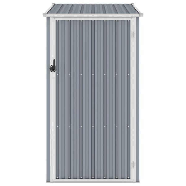 vidaXL Αποθήκη Κήπου Γκρι 87 x 98 x 159 εκ. από Γαλβανισμένο Ατσάλι