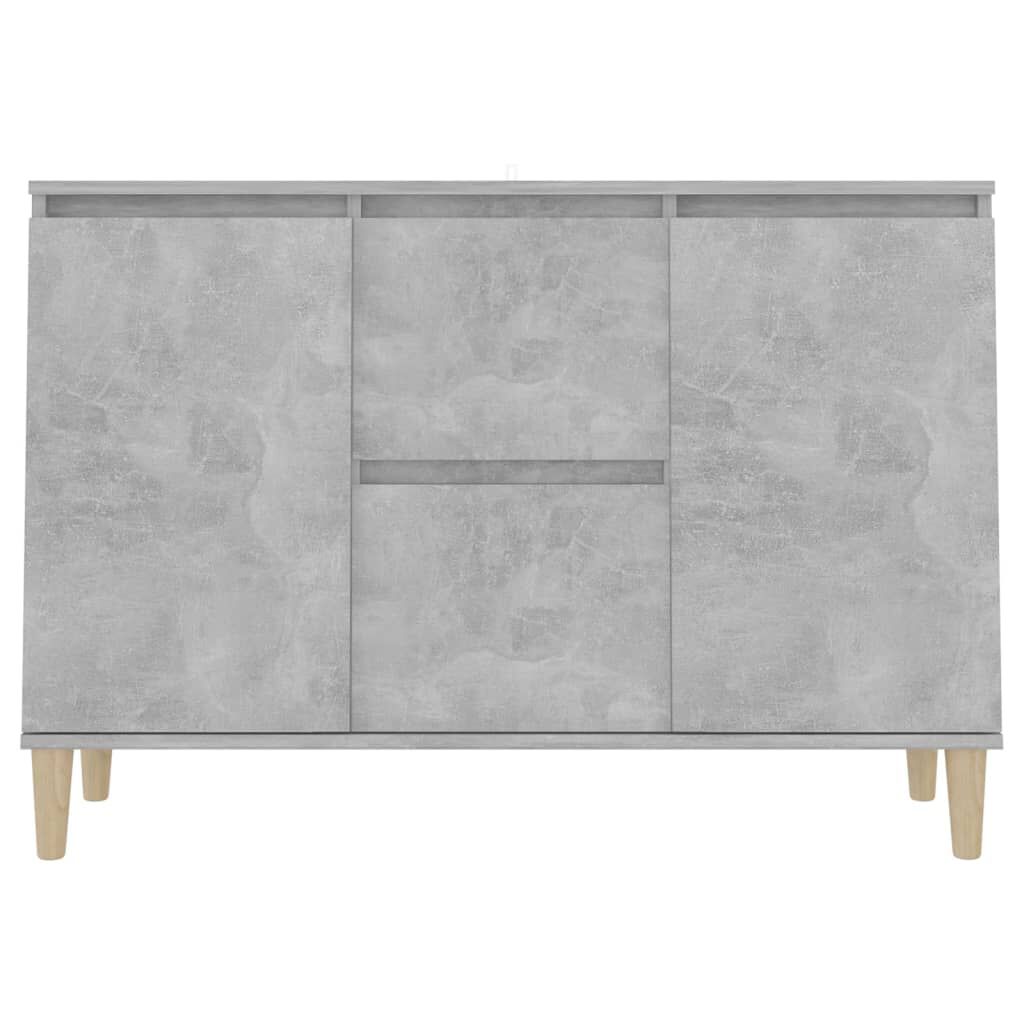 vidaXL Μπουφές Γκρι Σκυροδέματος 101x35x70 εκ. από Επεξεργασμένο Ξύλο