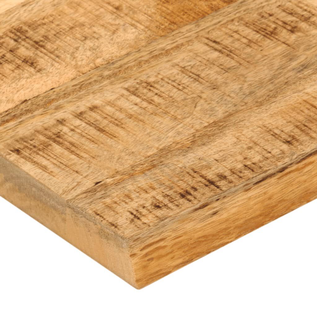 vidaXL Επιφάνεια Τραπεζιού 80x80x3,8 εκ. Live Edge Μασίφ Ξύλο Μάνγκο