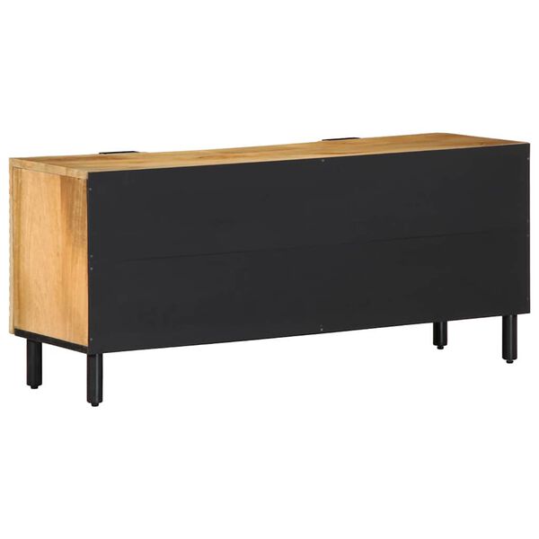 vidaXL Ντουλάπι τηλεόρασης καφέ 105x33x46 cm από μασίφ ξύλο Mango