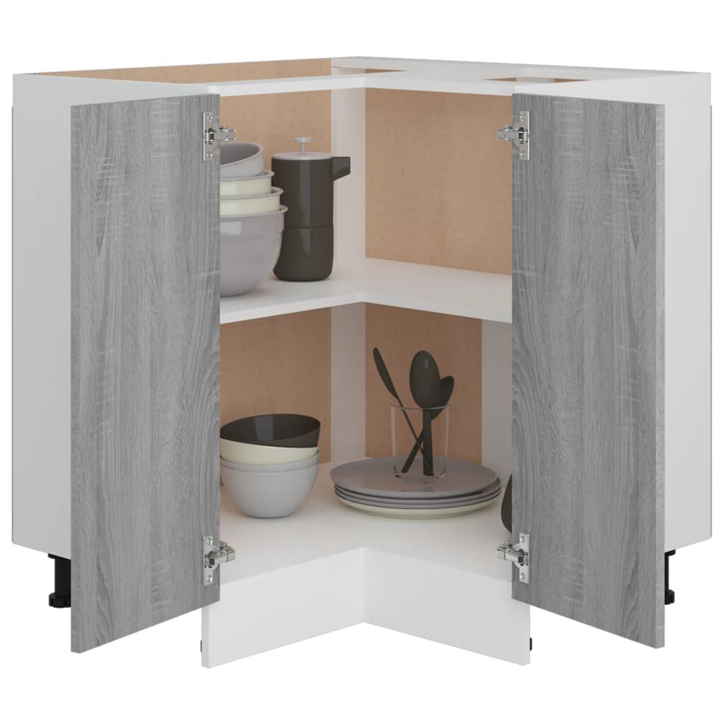 vidaXL Ντουλάπι Κουζίνας Lyon Γκρι sonoma75,5x75,5x81,5εκ.