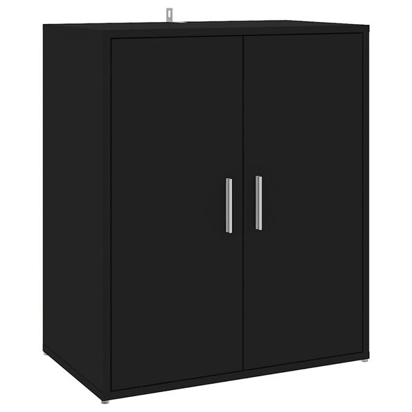 vidaXL Παπουτσοθήκη Μαύρη 60 x 35 x 70 εκ. από Επεξ. Ξύλο