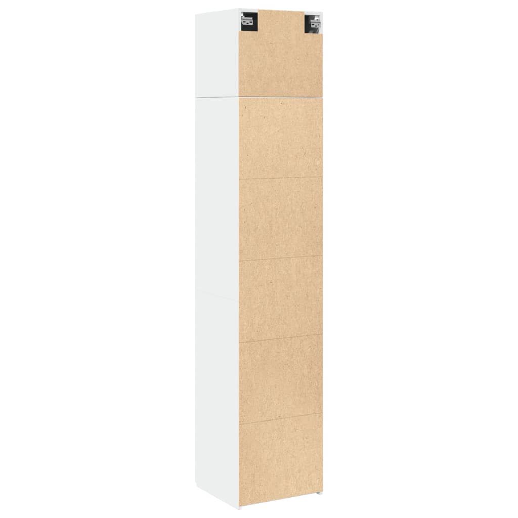 vidaXL Ντουλάπι Αποθήκευσης Στενό Λευκό 45x42,5x225 εκ. Επεξεργ. Ξύλο