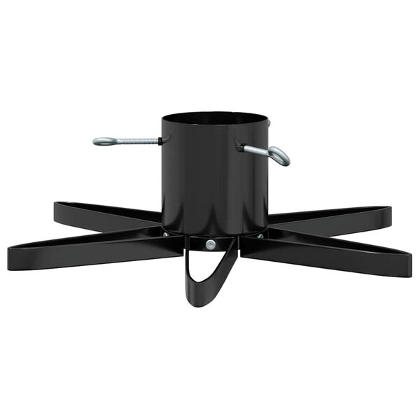 vidaXL Βάση Χριστουγεννιάτικου Δέντρου Μαύρο 49 x 49 x 15,5 εκ Ατσάλι