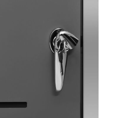 vidaXL Πλαίσιο για Κάδο Απορριμμάτων με Ρόδες 69x77,5x115εκ Αν. Ατσάλι