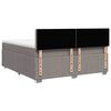 vidaXL &Kappa;&rho;&epsilon;&beta;ά&tau;&iota; Boxspring &mu;&epsilon; &Sigma;&tau;&rho;ώ&mu;&alpha; Taupe 200x200 &epsilon;&kappa;. &Upsilon;&phi;&alpha;&sigma;&mu;ά&tau;&iota;&nu;&omicron;