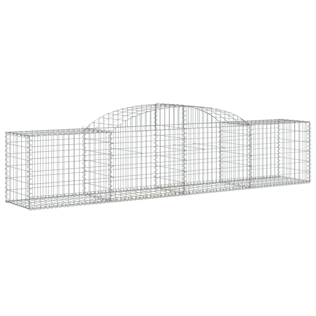 vidaXL Συρματοκιβώτιο Τοξωτό 300x50x60/80εκ. από Γαλβανισμένο Χάλυβα