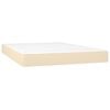 vidaXL &Kappa;&rho;&epsilon;&beta;ά&tau;&iota; Boxspring &mu;&epsilon; &Sigma;&tau;&rho;ώ&mu;&alpha; &Kappa;&rho;&epsilon;&mu; 140x190 &epsilon;&kappa;. &Upsilon;&phi;&alpha;&sigma;&mu;ά&tau;&iota;&nu;&omicron;