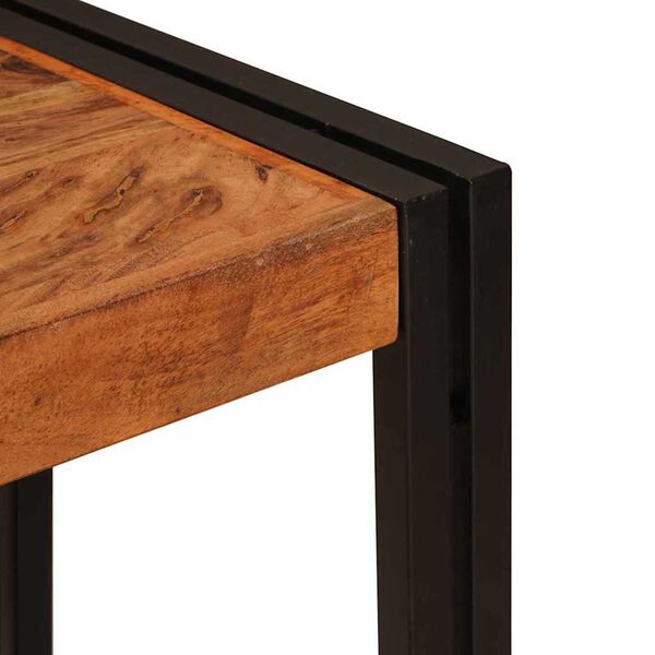 vidaXL Τραπέζι κονσόλας Καφέ 90 x 33 x 75 εκ Μασίφ ξύλο ακακίας