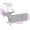vidaXL Σετ Καναπέ Κήπου 6 pcs Γκρι