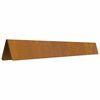 vidaXL Φράχτης Κήπου Σκ rusty 450 x 10 εκ Ατσάλι σκληρυθέν στον αέρα