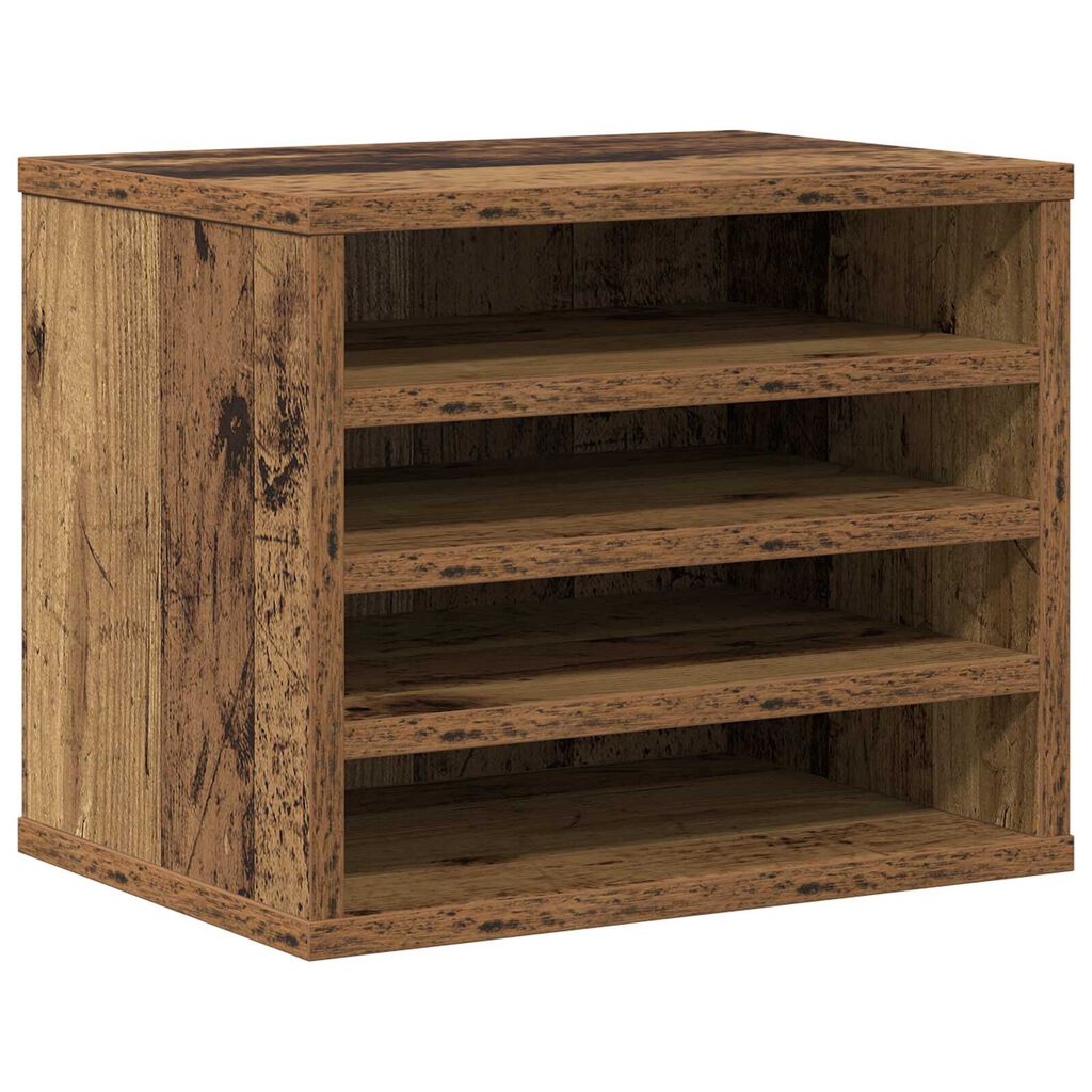 vidaXL Organiser Γραφείου Παλιό Ξύλο 36x26x29.5 εκ. Ξύλο