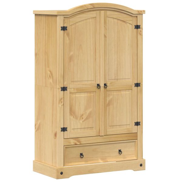 vidaXL Ντουλάπα Corona 101x52x170 εκ. από Μασίφ Ξύλο Πεύκου
