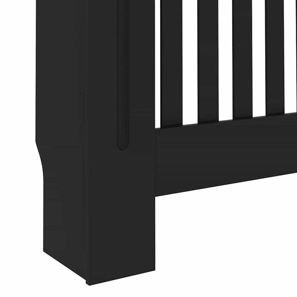 vidaXL Καπάκι Καλοριφέρ 2 pcs Μαύρο 172 x 19 x 81.5 cm